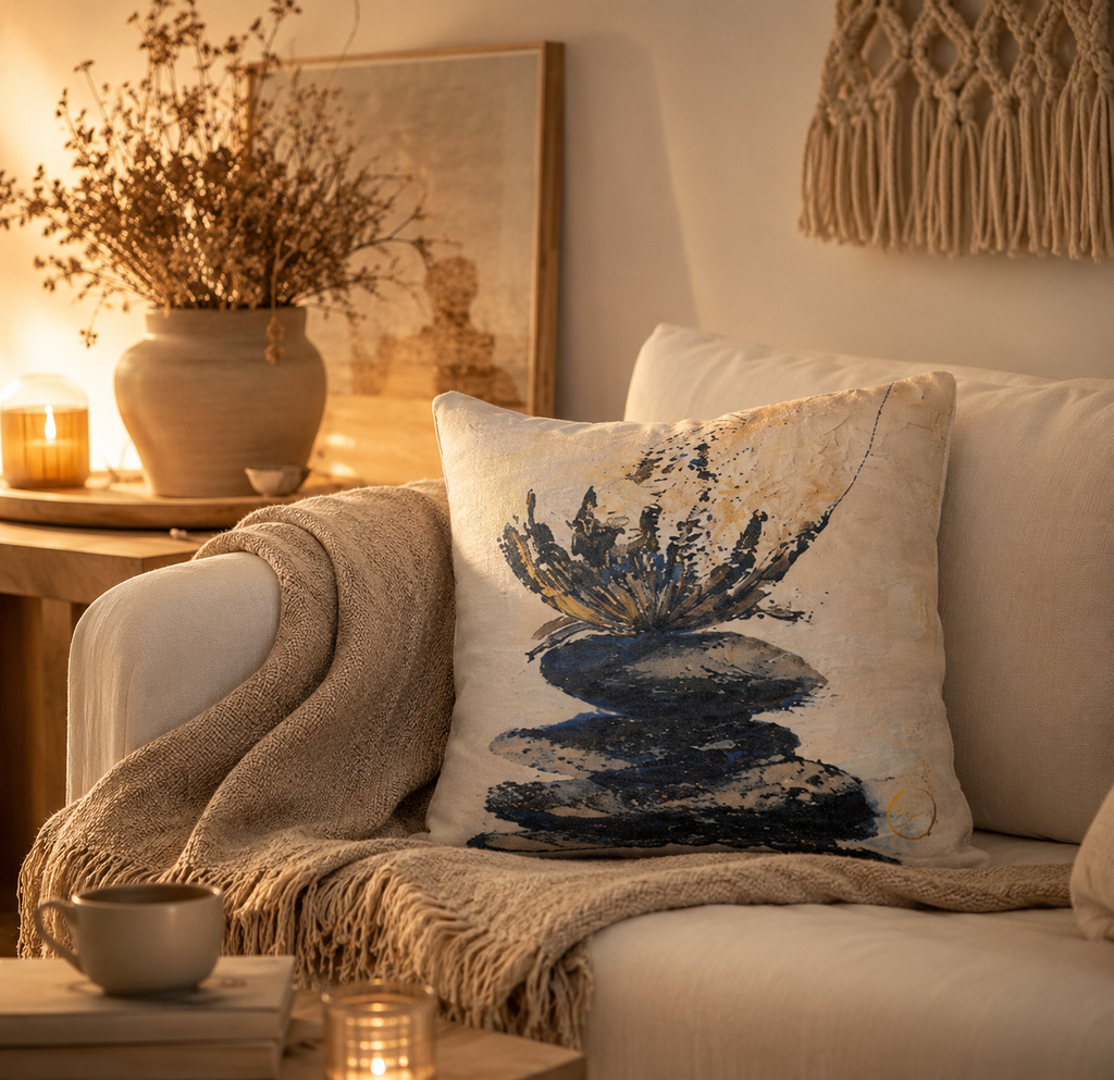 Housse de coussin décorative imprimée Repère — Atelier Brina