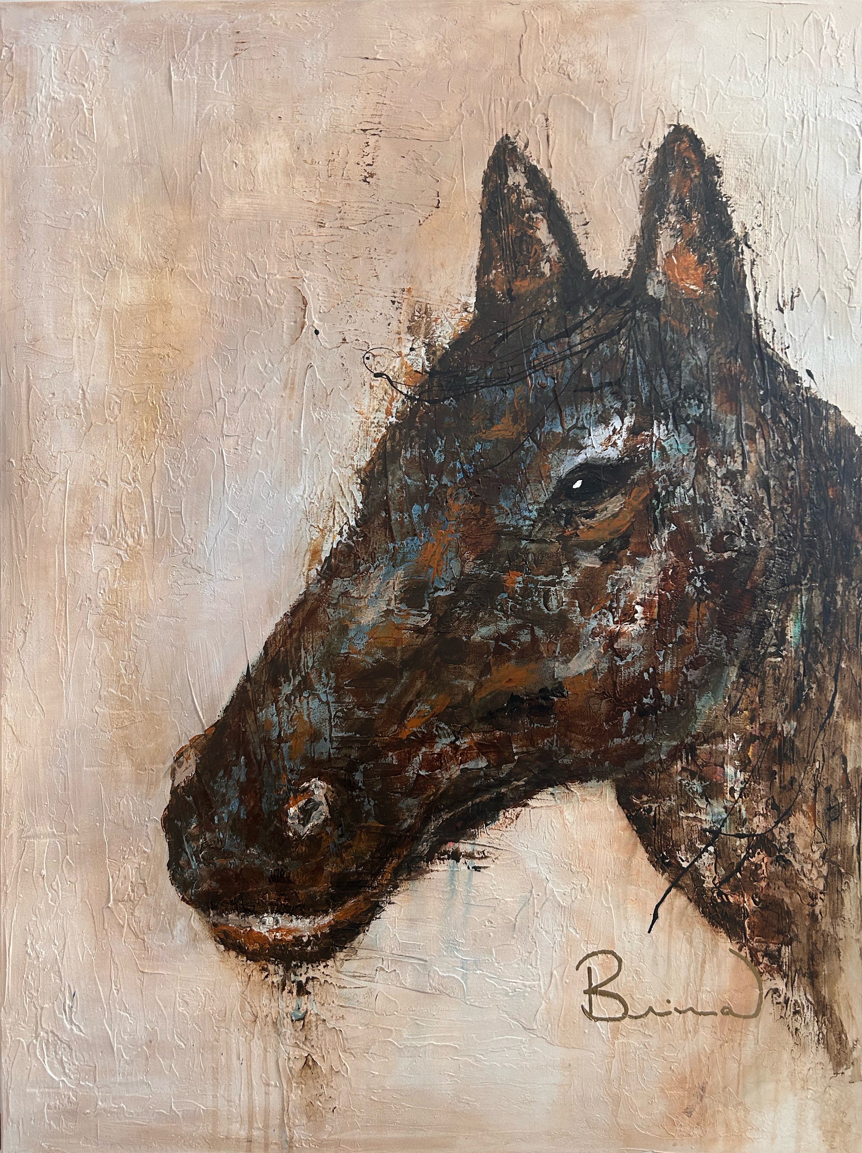 Présence — Tableau cheval | Ancrage & force calme