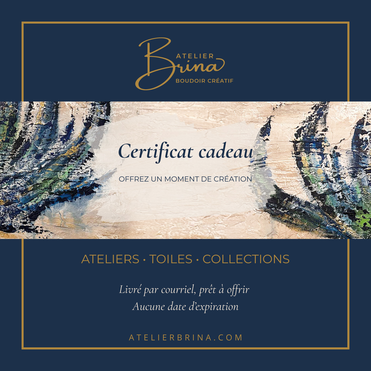 Certificat cadeau Atelier Brina