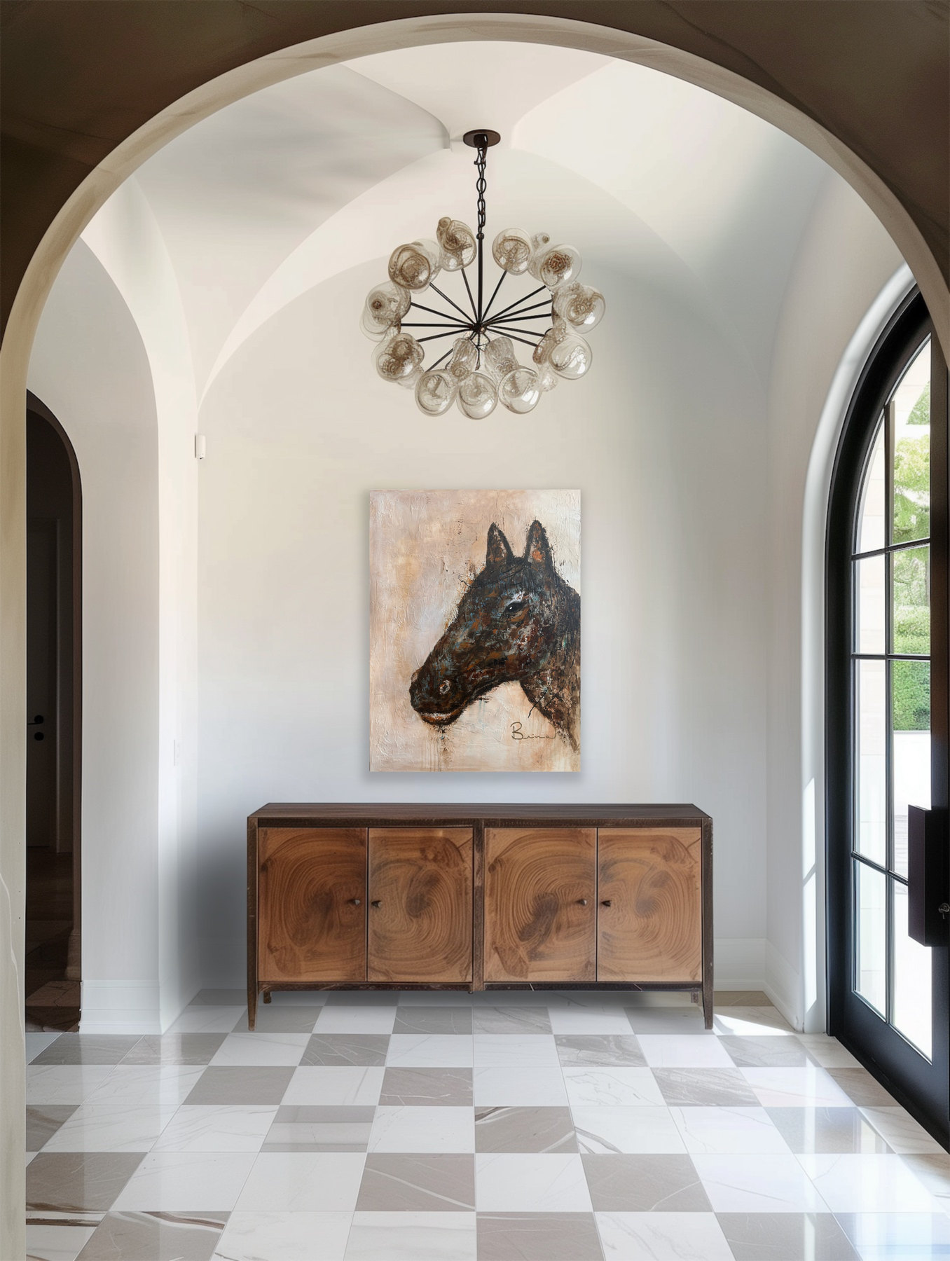 Présence — Tableau cheval | Ancrage & force calme