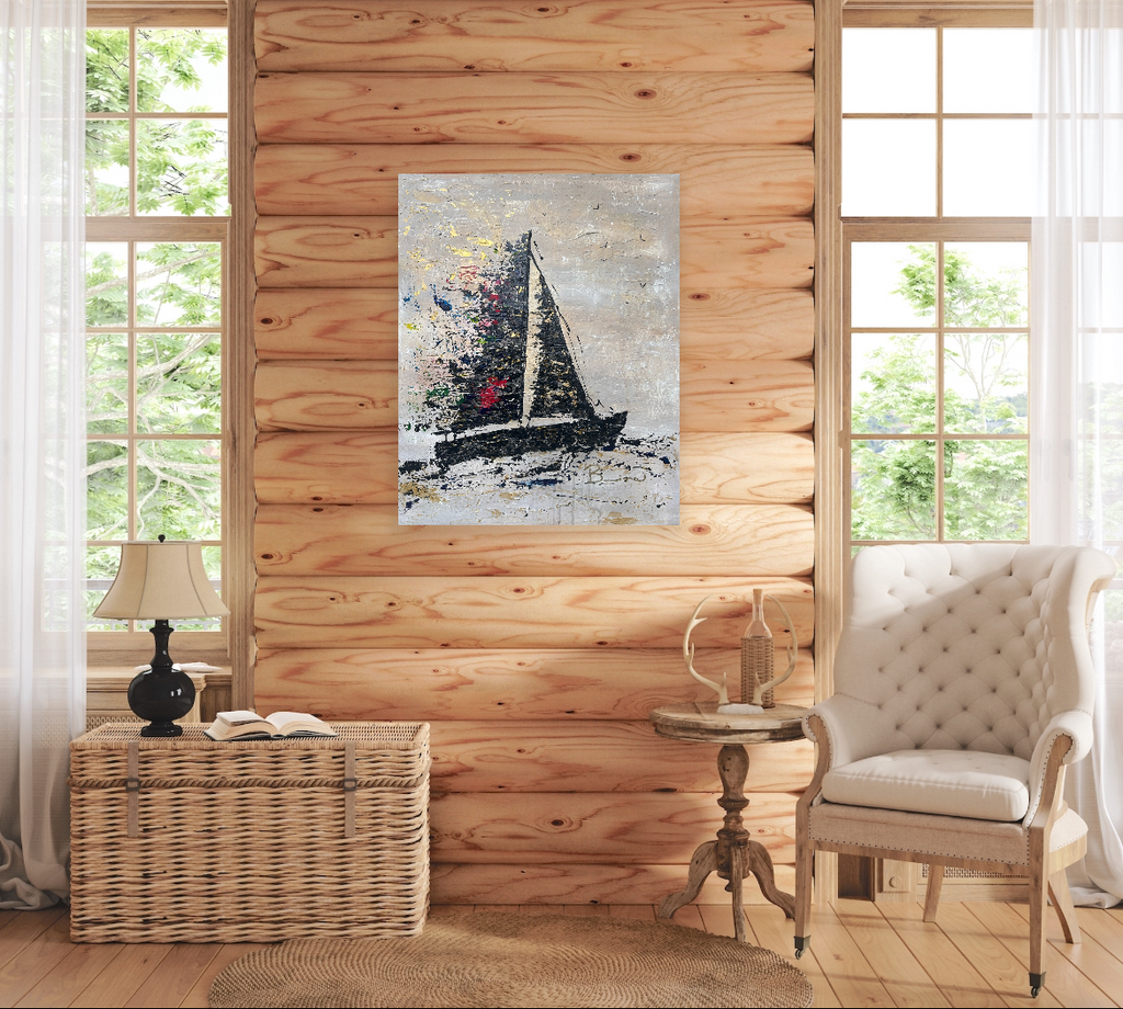 Solitude — Tableau introspectif  Art émotionnel & silence intérieur