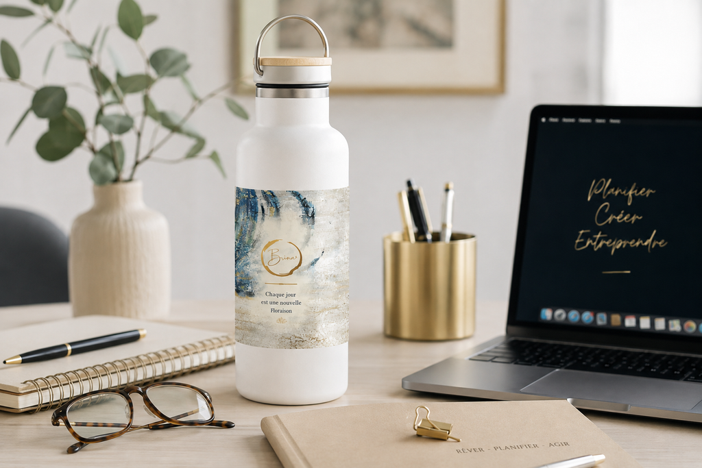 RÉSILIENCE — Bouteille d'eau d'art No 01